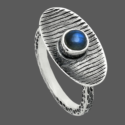 Blue Fire Labradorite - Madagascar Ring size-7 R-1573 SDR244292