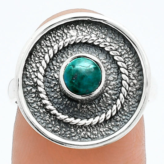 Natural Azurite Chrysocolla Ring size-7 R-1439 SDR244303