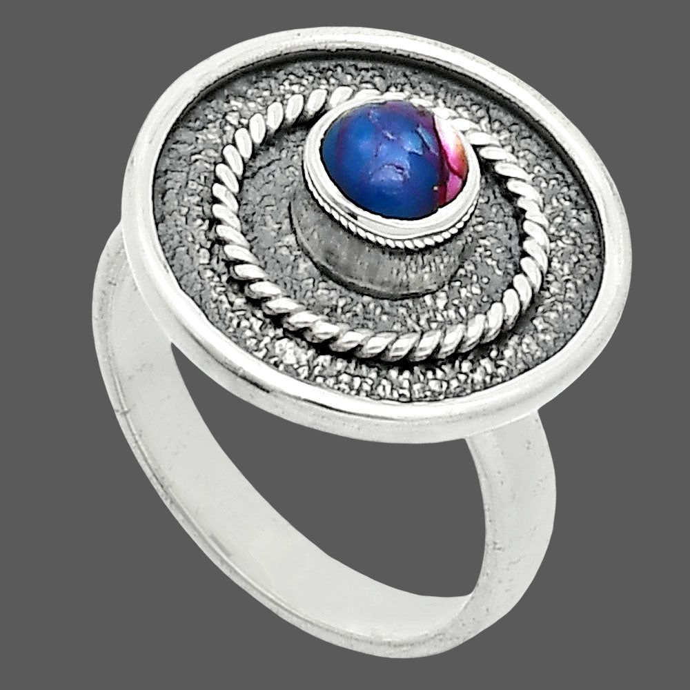 Kingman Pink Dahlia Turquoise Ring size-6 R-1439 SDR244308