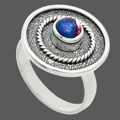 Kingman Pink Dahlia Turquoise Ring size-6 R-1439 SDR244308