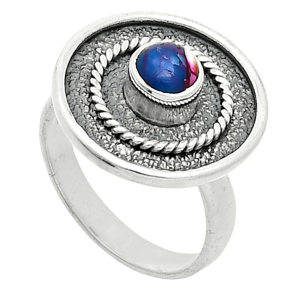 Kingman Pink Dahlia Turquoise Ring size-6 R-1439 SDR244308
