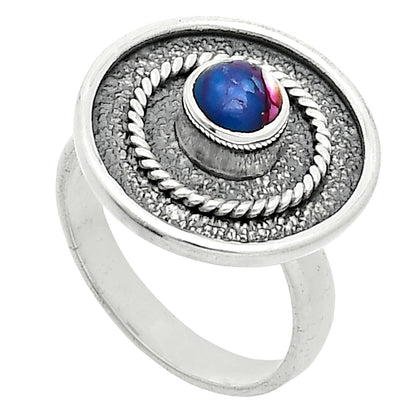 Kingman Pink Dahlia Turquoise Ring size-6 R-1439 SDR244308