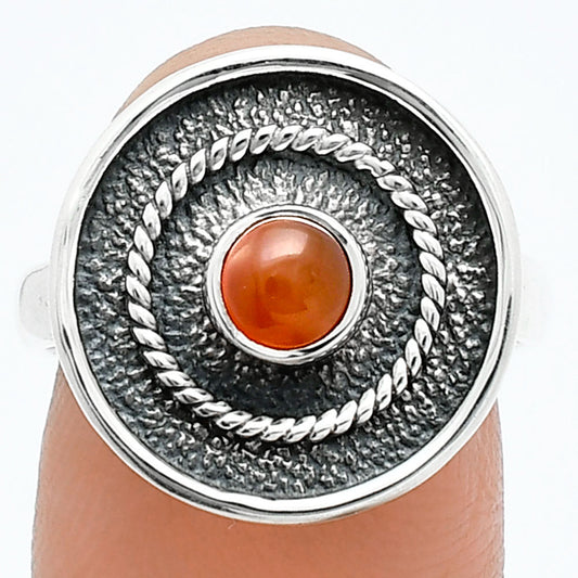 Natural Carnelian Ring size-7.5 R-1439 SDR244314