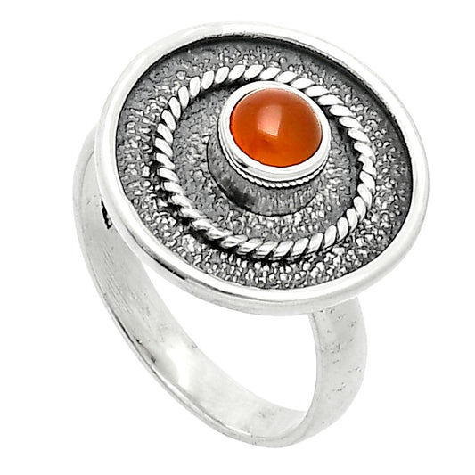 Natural Carnelian Ring size-7.5 R-1439 SDR244314