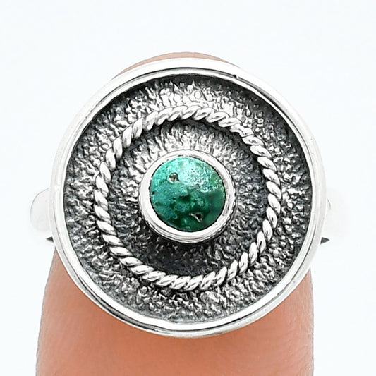 Natural Azurite Chrysocolla Ring size-8 R-1439 SDR244323