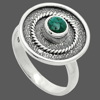 Natural Azurite Chrysocolla Ring size-8 R-1439 SDR244323