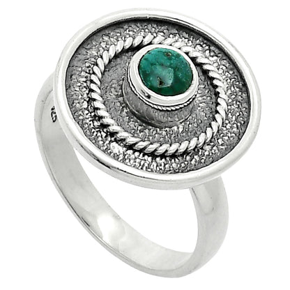 Natural Azurite Chrysocolla Ring size-8 R-1439 SDR244323