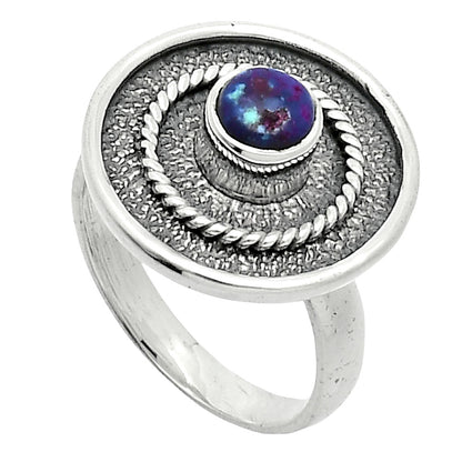 Kingman Purple Dahlia Turquoise Ring size-6 R-1439 SDR244324