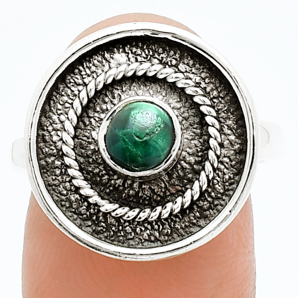 Natural Azurite Chrysocolla Ring size-8 R-1439 SDR244332
