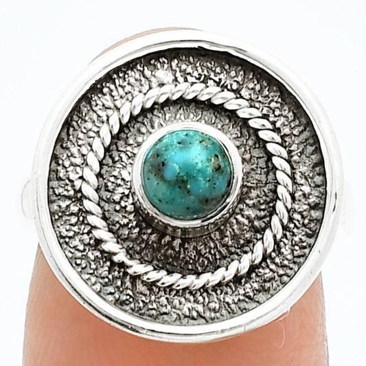 Natural Brazilian Turquoise Ring size-6.5 R-1439 SDR244333