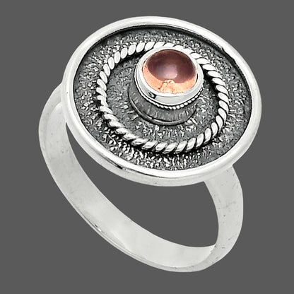 Natural Rose Quartz - Madagascar Ring size-8 R-1439 SDR244337