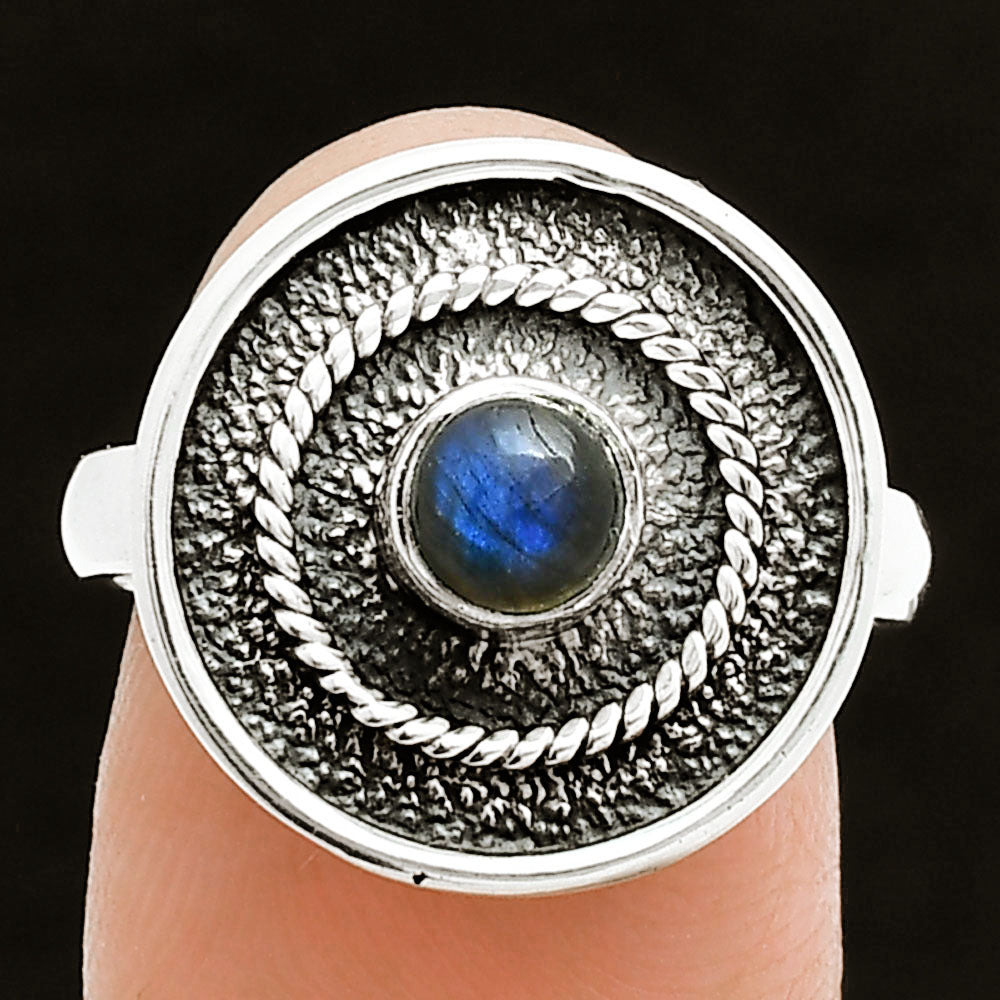 Blue Fire Labradorite - Madagascar Ring size-7.5 R-1439 SDR244341