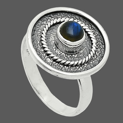 Blue Fire Labradorite - Madagascar Ring size-7.5 R-1439 SDR244341