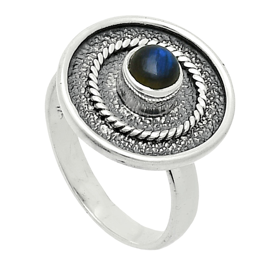 Blue Fire Labradorite - Madagascar Ring size-7.5 R-1439 SDR244341