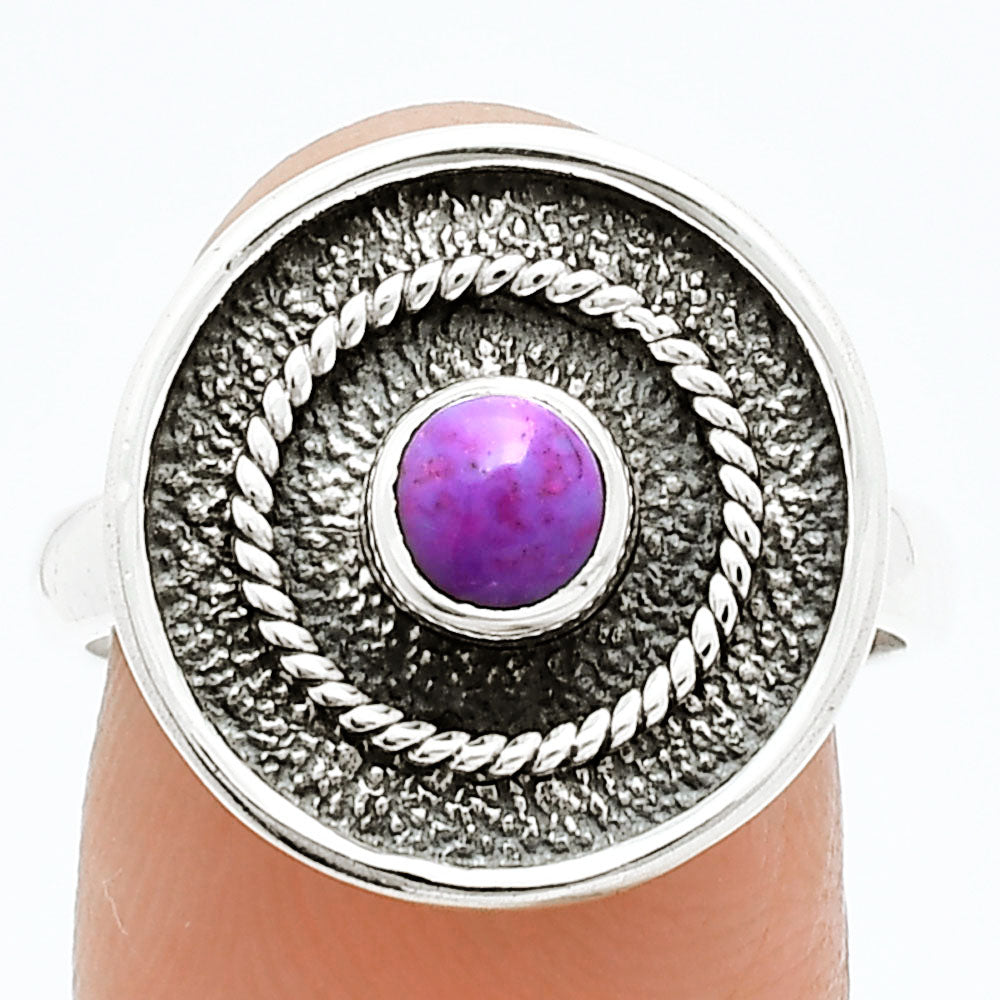 Copper Purple Turquoise - Arizona Ring size-8 R-1439 SDR244342