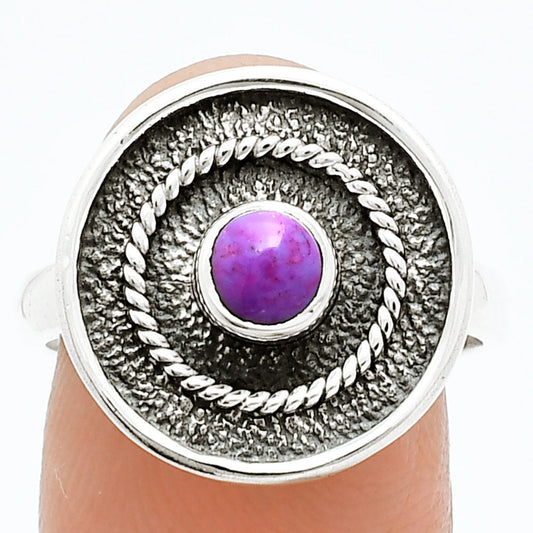 Copper Purple Turquoise - Arizona Ring size-8 R-1439 SDR244342