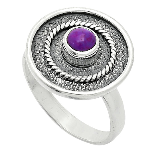 Copper Purple Turquoise - Arizona Ring size-8 R-1439 SDR244342