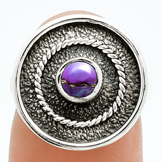 Copper Purple Turquoise - Arizona Ring size-6 R-1439 SDR244347