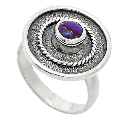 Copper Purple Turquoise - Arizona Ring size-6 R-1439 SDR244347