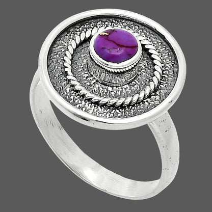 Copper Purple Turquoise - Arizona Ring size-8.5 R-1439 SDR244351