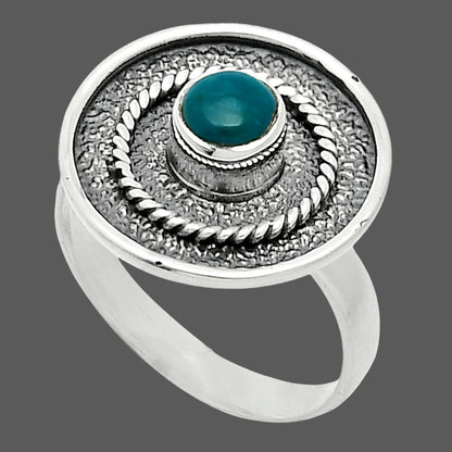 Natural Azurite Chrysocolla Ring size-7 R-1439 SDR244353