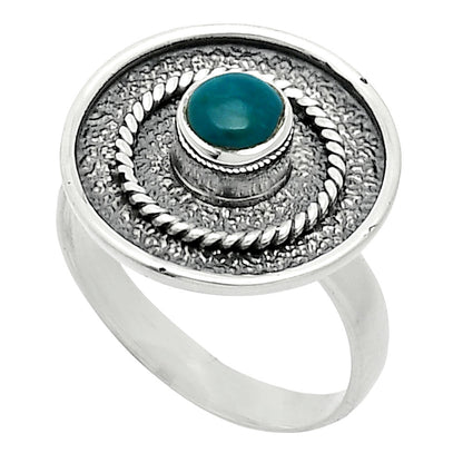 Natural Azurite Chrysocolla Ring size-7 R-1439 SDR244353
