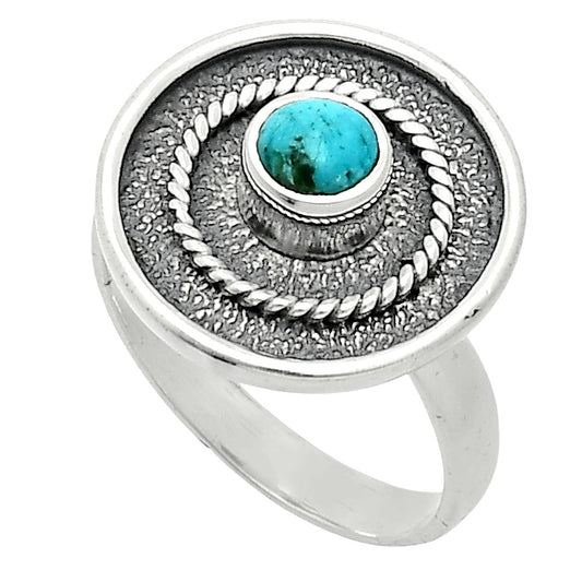Natural Rare Turquoise Nevada Aztec Mt Ring size-7.5 R-1439 SDR244357