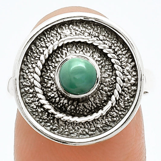 Natural Rare Turquoise Nevada Aztec Mt Ring size-7.5 R-1439 SDR244362