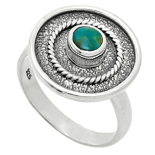 Natural Turquoise Nevada Aztec Mt Ring size-8 R-1439 SDR244364