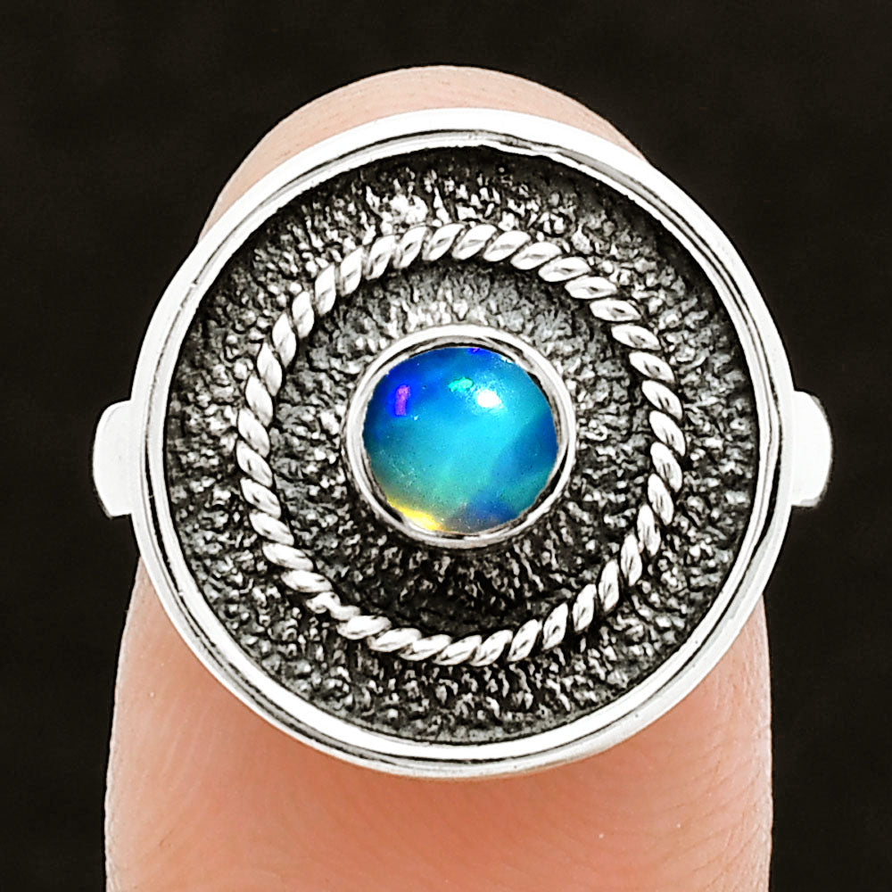 Natural Ethiopian Opal Ring size-7 R-1439 SDR244378