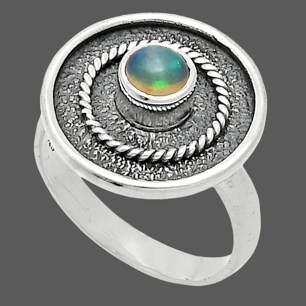 Natural Ethiopian Opal Ring size-7 R-1439 SDR244378