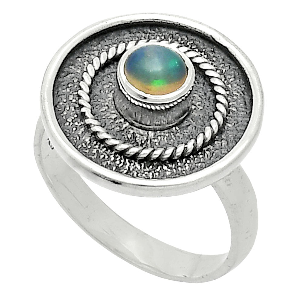 Natural Ethiopian Opal Ring size-7 R-1439 SDR244378