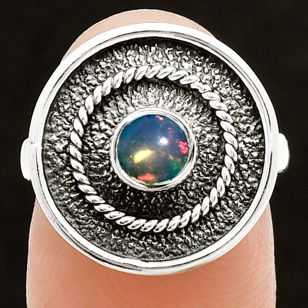 Natural Ethiopian Opal Ring size-6 R-1439 SDR244379