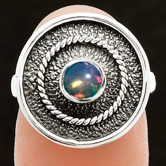 Natural Ethiopian Opal Ring size-6 R-1439 SDR244379