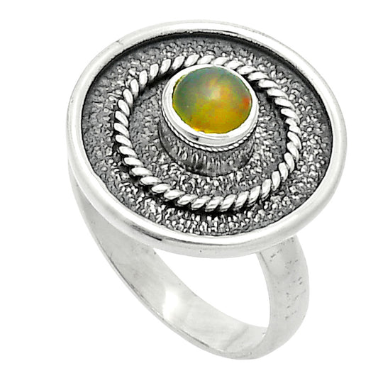 Natural Ethiopian Opal Ring size-6 R-1439 SDR244379