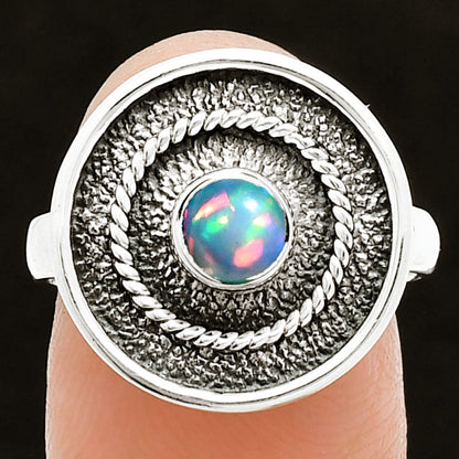 Natural Ethiopian Opal Ring size-7.5 R-1439 SDR244380