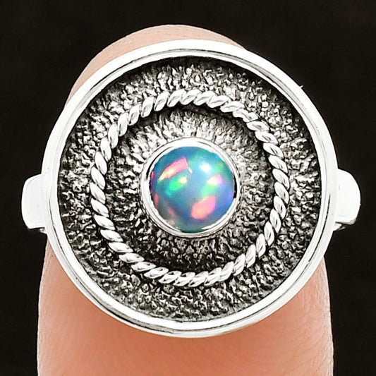 Natural Ethiopian Opal Ring size-7.5 R-1439 SDR244380