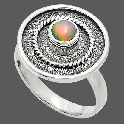 Natural Ethiopian Opal Ring size-7.5 R-1439 SDR244380