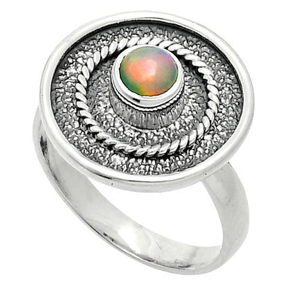 Natural Ethiopian Opal Ring size-7.5 R-1439 SDR244380