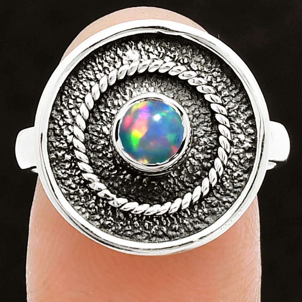 Natural Ethiopian Opal Ring size-8 R-1439 SDR244381