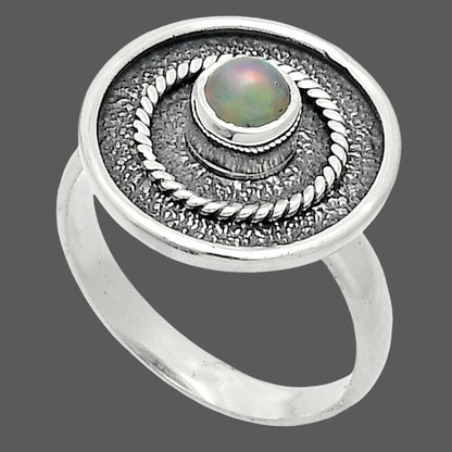 Natural Ethiopian Opal Ring size-8 R-1439 SDR244381