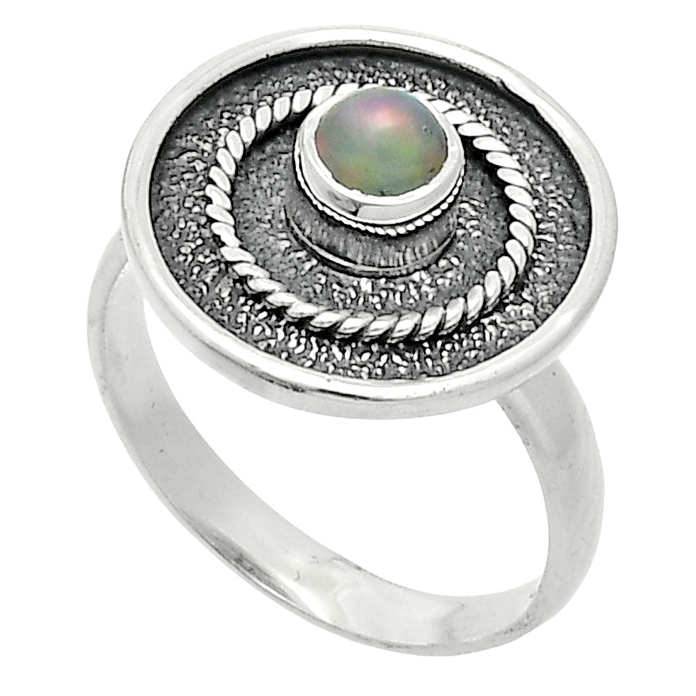 Natural Ethiopian Opal Ring size-8 R-1439 SDR244381
