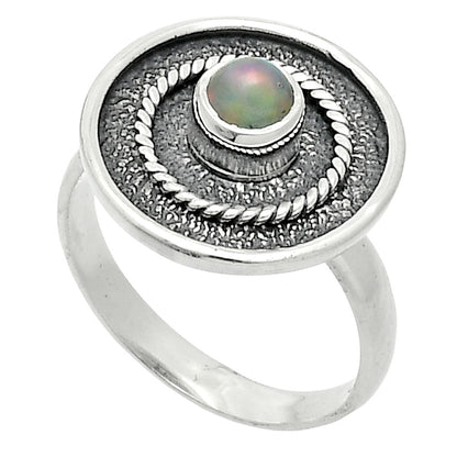 Natural Ethiopian Opal Ring size-8 R-1439 SDR244381