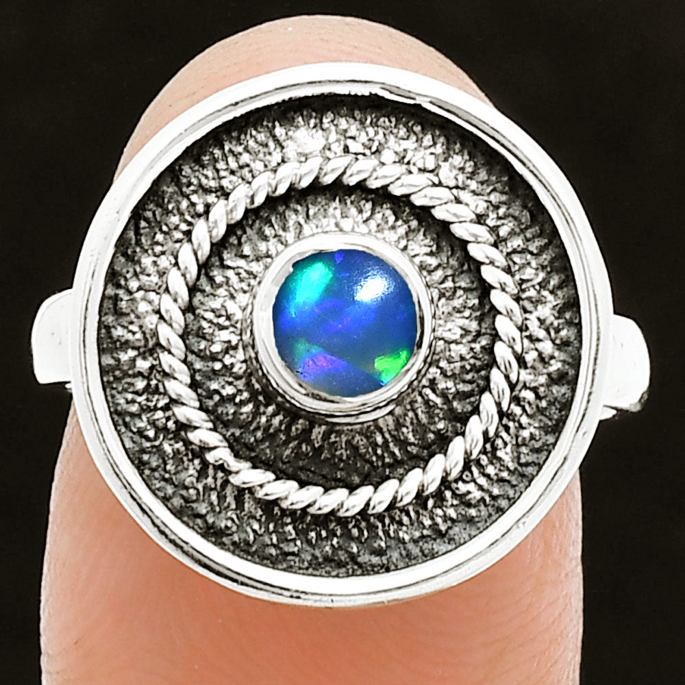 Natural Ethiopian Opal Ring size-7.5 R-1439 SDR244382