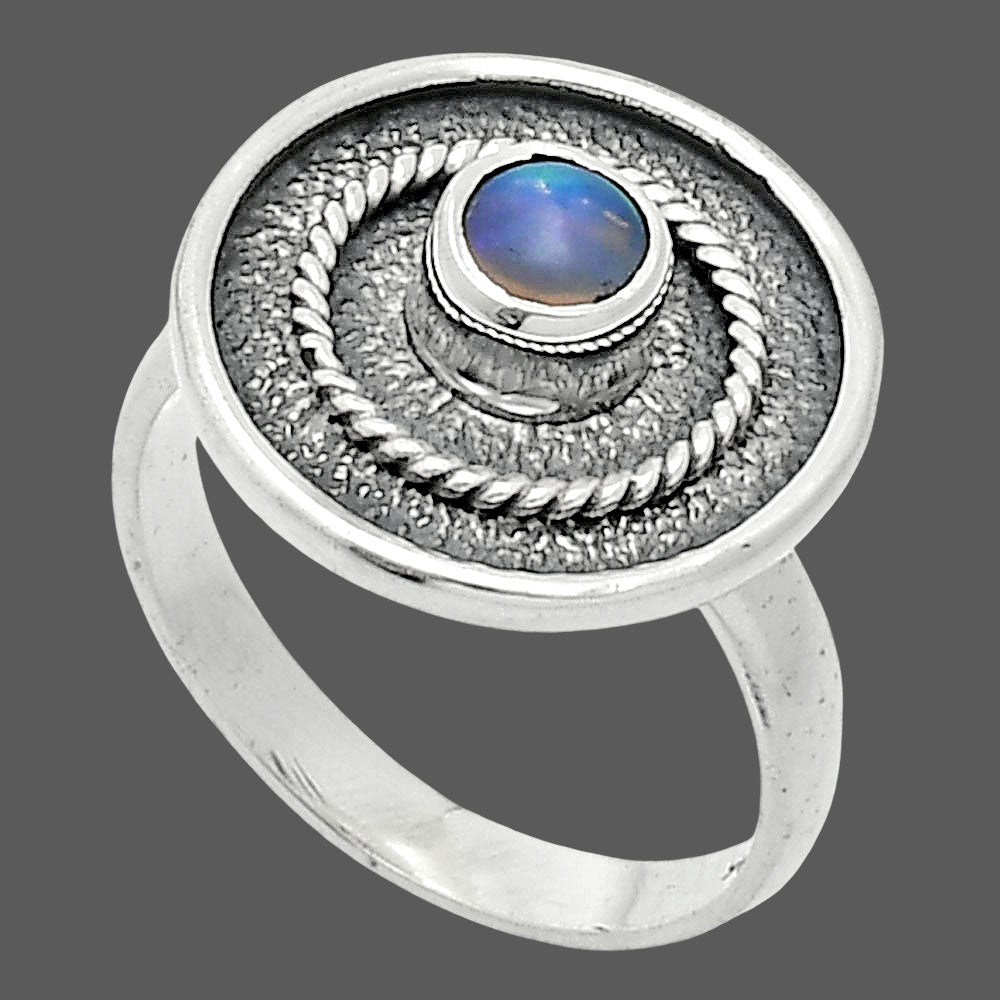 Natural Ethiopian Opal Ring size-7.5 R-1439 SDR244382