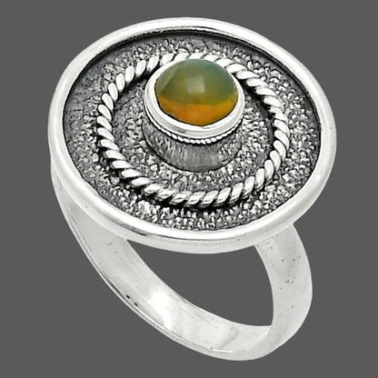 Natural Ethiopian Opal Ring size-6 R-1439 SDR244383