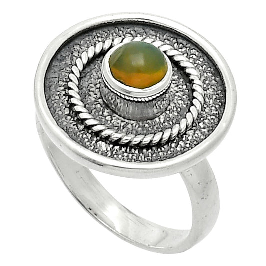 Natural Ethiopian Opal Ring size-6 R-1439 SDR244383