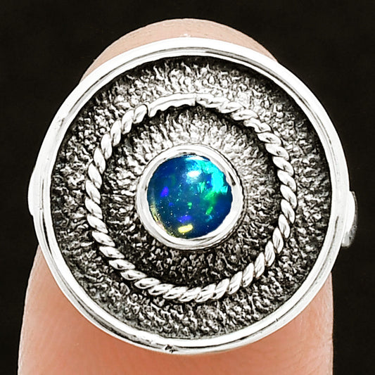 Natural Ethiopian Opal Ring size-6 R-1439 SDR244384