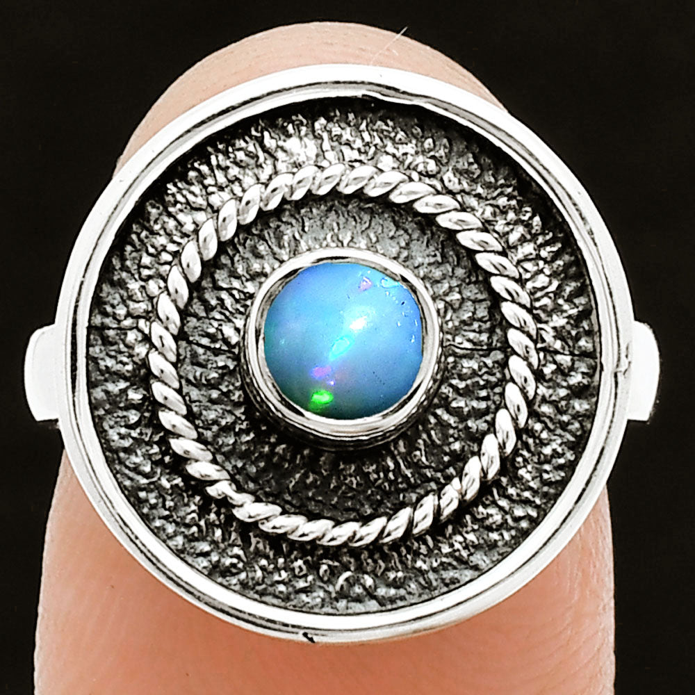 Natural Ethiopian Opal Ring size-7 R-1439 SDR244385