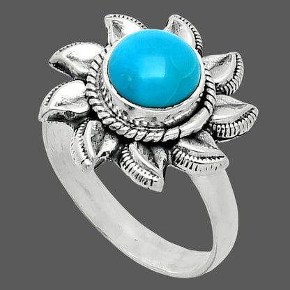 Sun - Sleeping Beauty Turquoise Ring size-7 R-1617 SDR244747